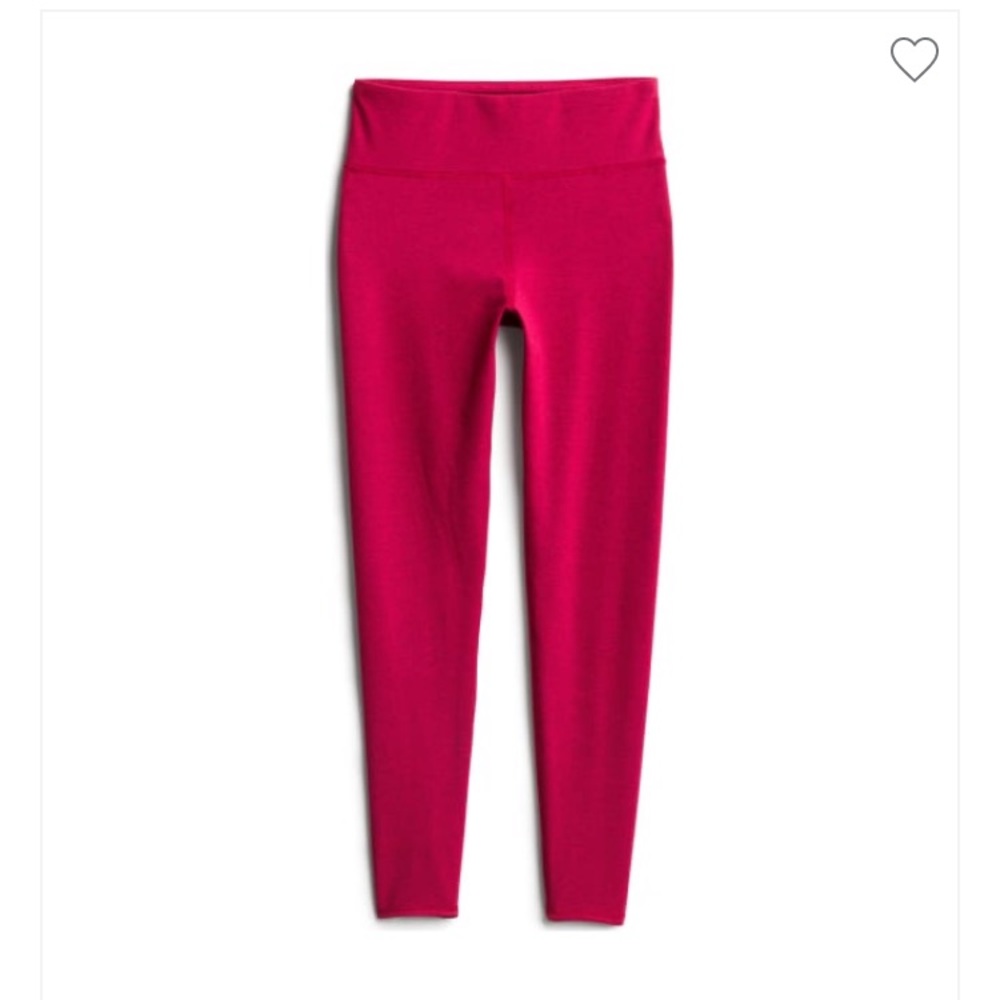 High-Rise Red Leggings